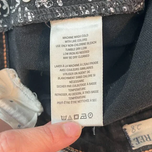 WE THE FREE CRVY High-Rise Vintage Straight Jeans size 28 Smokey Quartz - Picture 11 of 13